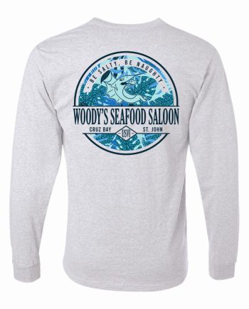 Palm Circle Long-Sleeve Tee - Ash Grey