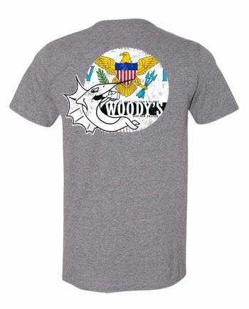 Heather Graphite VI Flag Tee