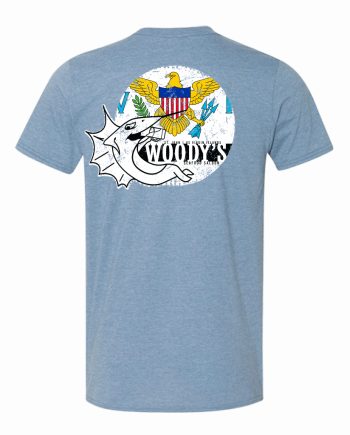 Heather Indigo VI Flag Tee