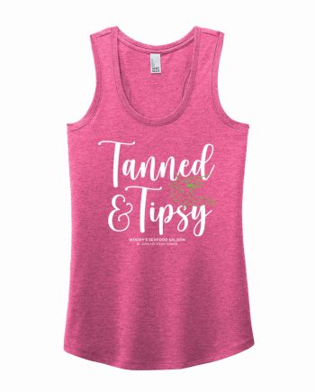 Tanned & Tipsy Women's Tank - Fuchsia