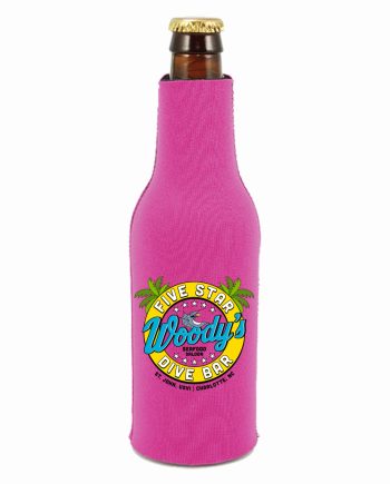 Five Star Dive Bar Bottle Cozie - Pink
