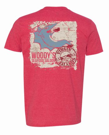 Woody's Stamp Tee - Heather Red